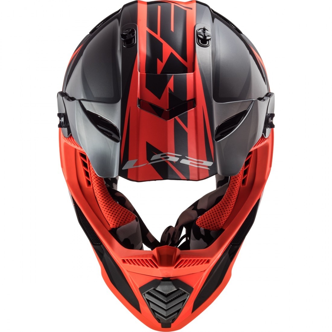 LS2 MX437 Fast Evo Roar Matt Black / Red - SpeedParts - Loja Online