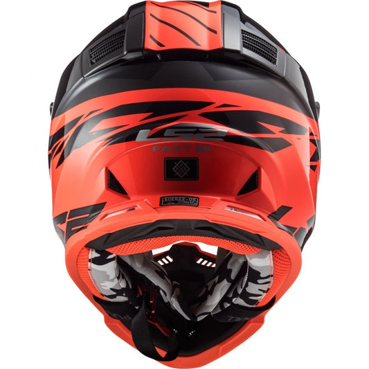LS2 MX437 Fast Evo Roar Matt Black / Red - SpeedParts - Loja Online