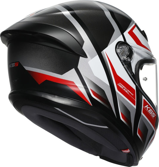 AGV K6 S E2206 MPLK Karve Mate Preto/Branco/Vermelho - SpeedParts - Loja Online
