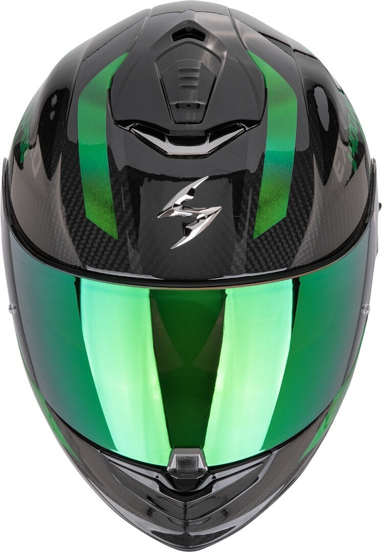 Scorpion Exo-1400 Evo II Carbon Air Platted Black / Green - SpeedParts - Loja Online