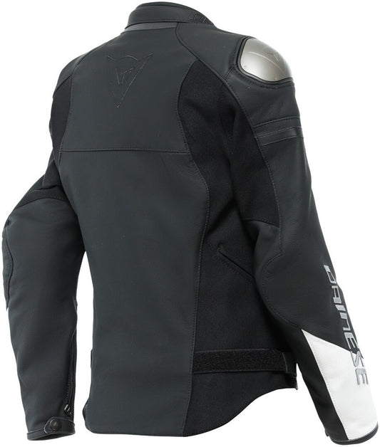 Dainese Rapida Lady Black / White Leather Jacket - SpeedParts - Loja Online