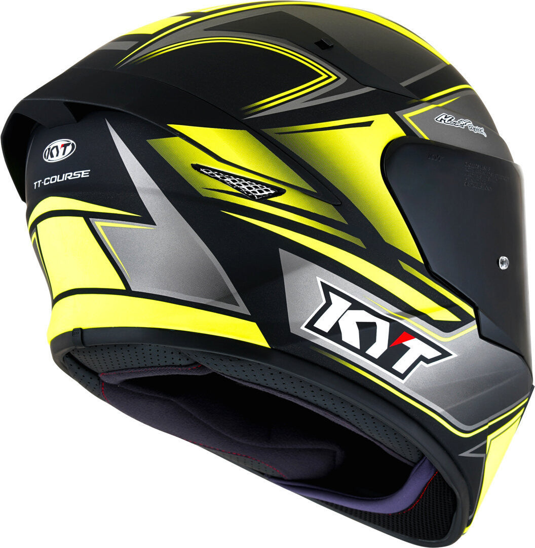 KYT TT-Course Tourist Matt Yellow Fluo - SpeedParts - Loja Online