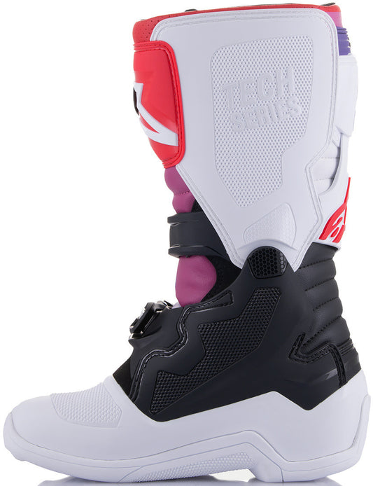 Alpinestars Junior Tech 7S White / Black / Rainbow Boot - SpeedParts - Loja Online