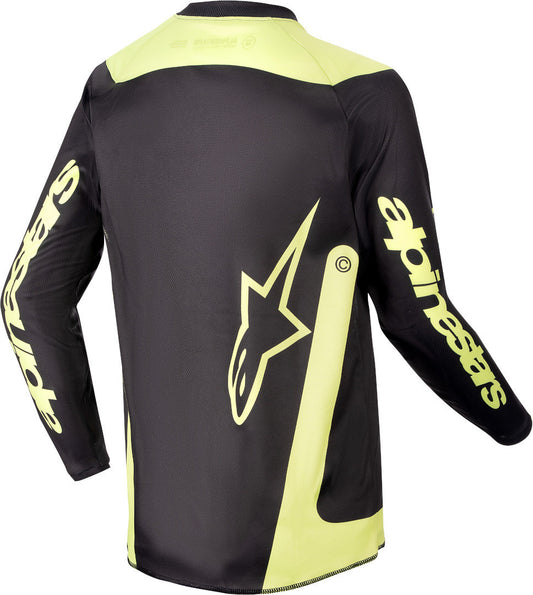 Alpinestars Junior Racer Lurv Black / Yellow Fluo Jersey - SpeedParts - Loja Online