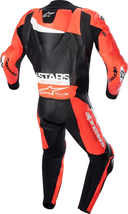 Alpinestars GP Plus V4 1PC Black / Red Fluo / White Leather Suit - SpeedParts - Loja Online