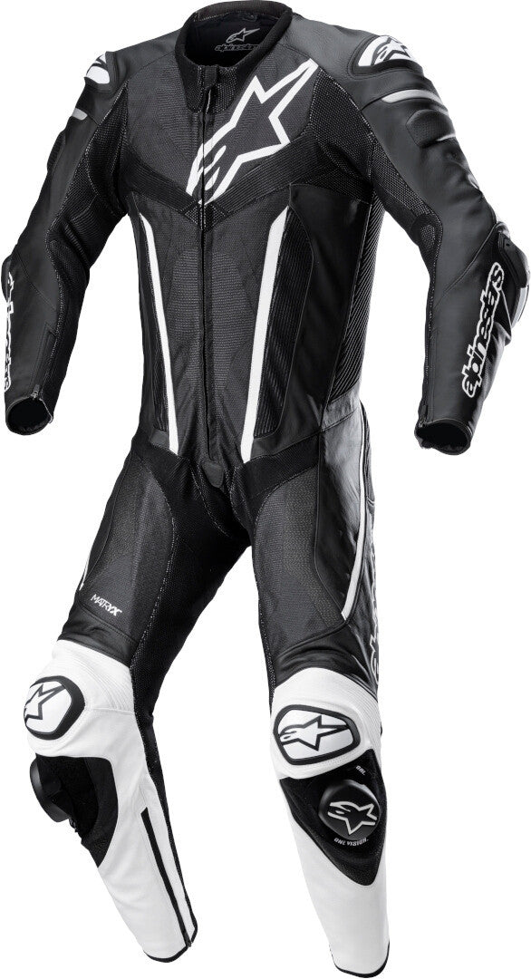 Alpinestars GP Plus V4 1PC Black / White Leather Suit - SpeedParts - Loja Online