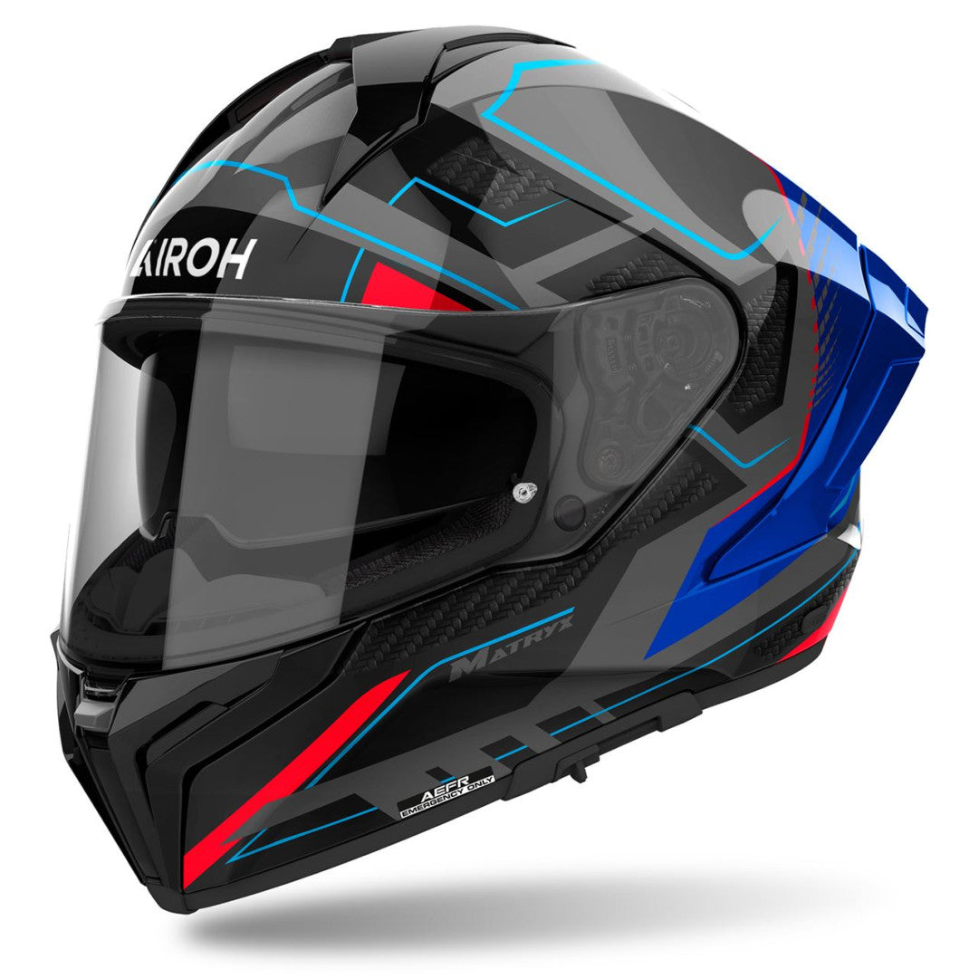 Airoh Matryx Rocket Blue / Red Gloss - SpeedParts - Loja Online