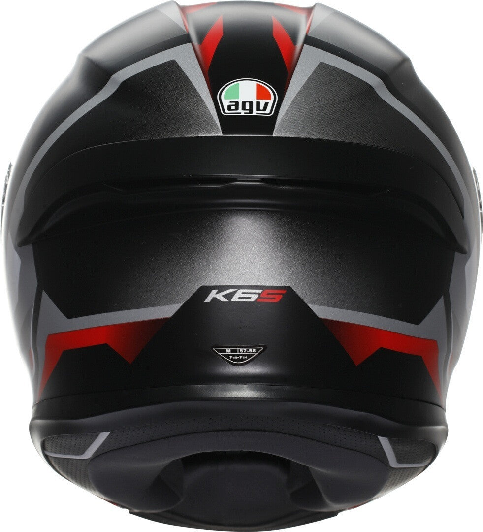 AGV K6 S E2206 MPLK Karve Mate Preto/Branco/Vermelho - SpeedParts - Loja Online