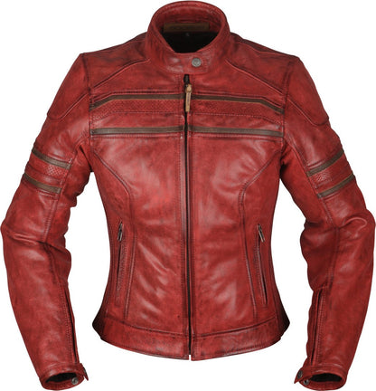 Modeka Iona Lady Red Leather Jacket - SpeedParts - Loja Online