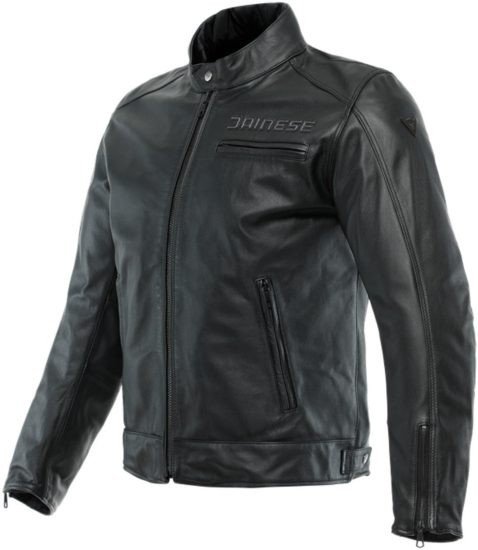 Dainese Zaurax Black Leather Jacket - SpeedParts - Loja Online