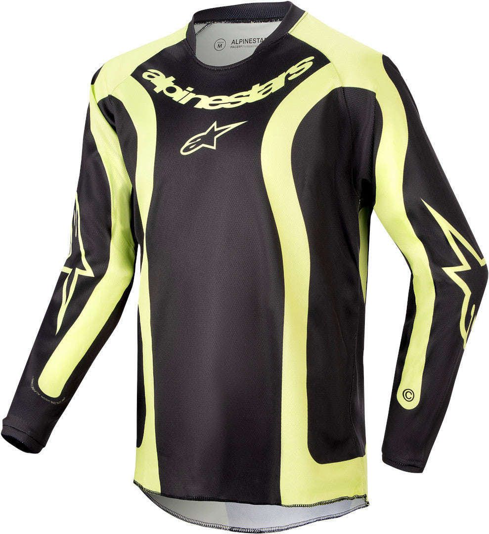 Alpinestars Junior Racer Lurv Black / Yellow Fluo Jersey - SpeedParts - Loja Online