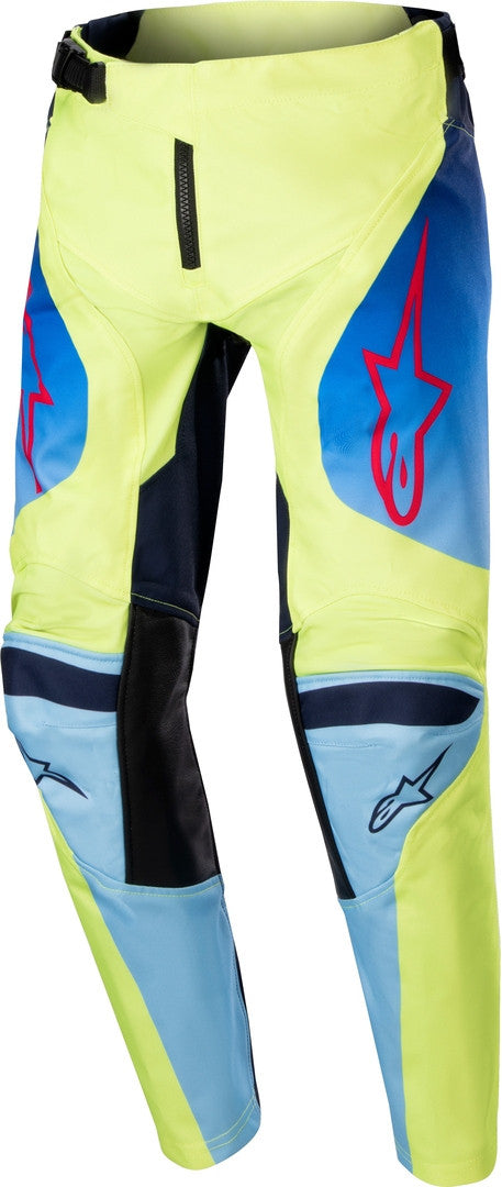 Alpinestars Junior Racer Hoen Yellow Fluo / Blue Navy Pants - SpeedParts - Loja Online