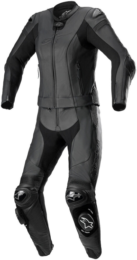 Alpinestars Stella Missile V2 2PC Black / Black Leather Suit - SpeedParts - Loja Online