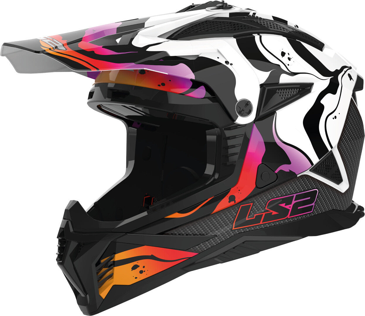 LS2 MX708 Fast II Wash Gloss White - SpeedParts - Loja Online