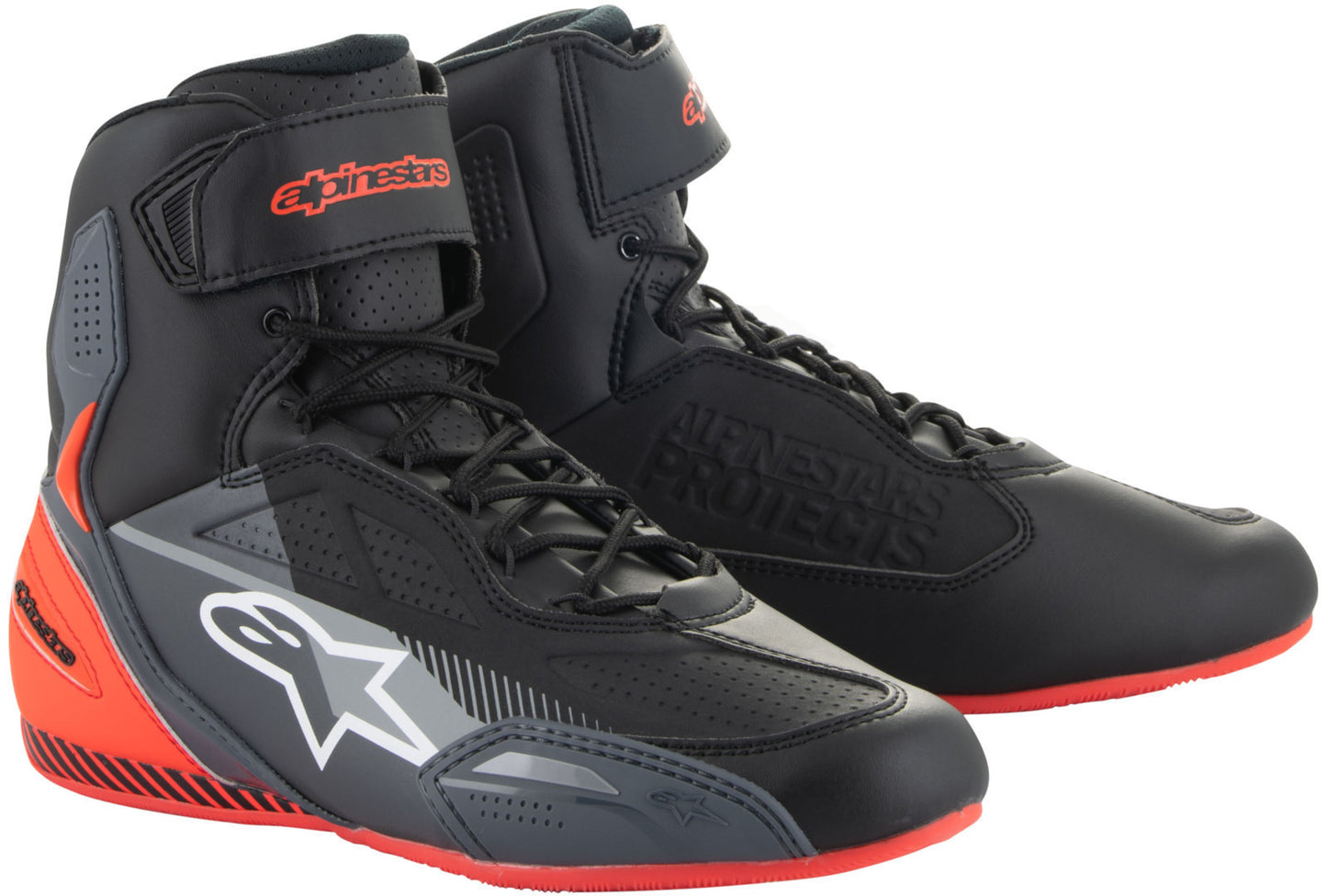 Alpinestars Faster-3 2024 Black / Grey / Red Shoe - SpeedParts - Loja Online