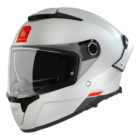 MT Helmets Thunder 4 SV ECE 2206 Solid White - SpeedParts - Loja Online