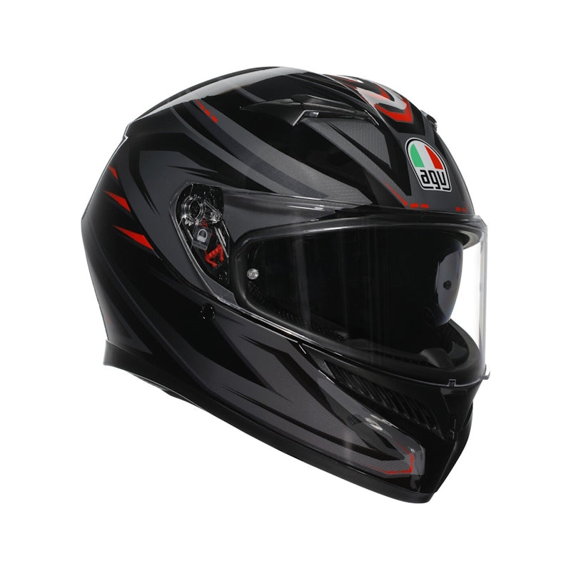 AGV K3 E2206 Syth Preto / Vermelho - SpeedParts - Loja Online