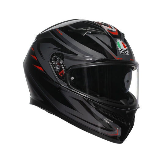 AGV K3 E2206 Syth Preto / Vermelho - SpeedParts - Loja Online
