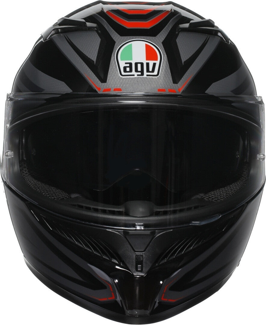 AGV K3 E2206 Syth Preto / Vermelho - SpeedParts - Loja Online