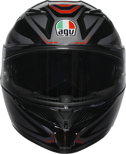 AGV K3 E2206 Syth Preto / Vermelho - SpeedParts - Loja Online
