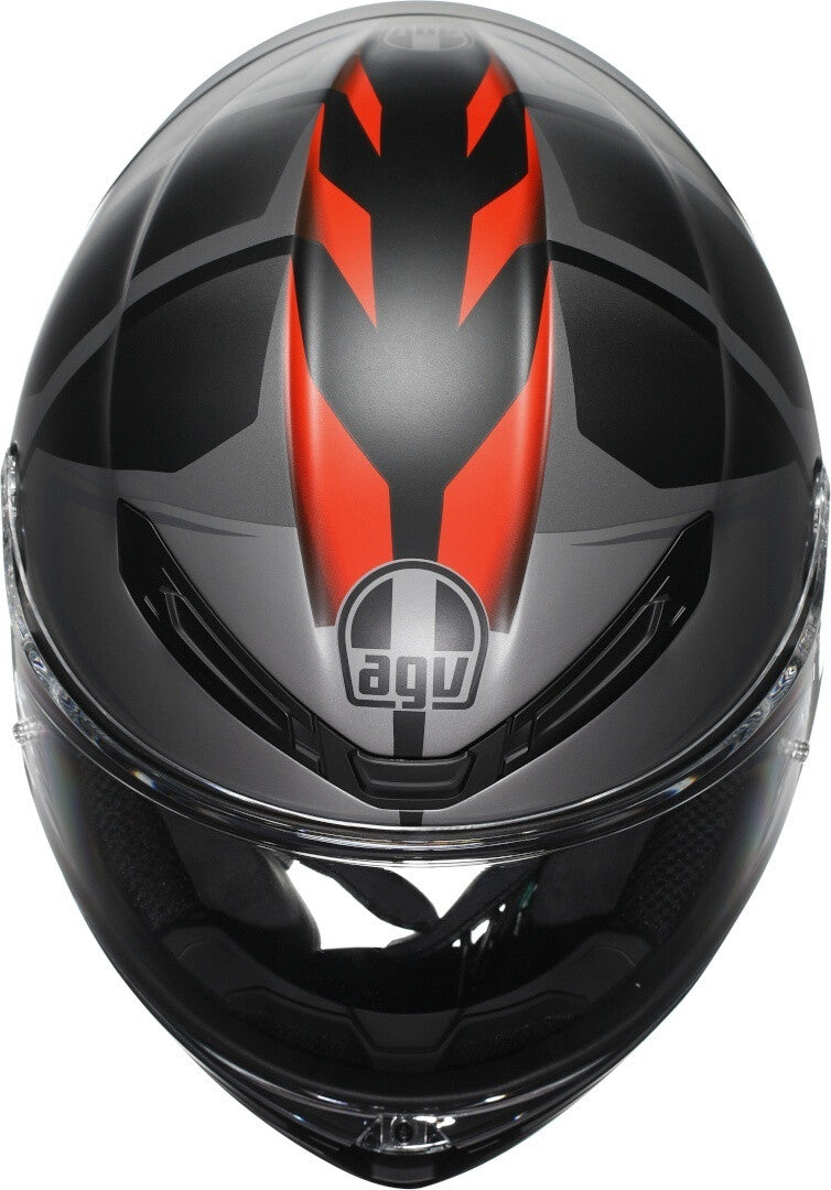 AGV K6 S E2206 MPLK Karve Mate Preto/Cinza/Vermelho - SpeedParts - Loja Online